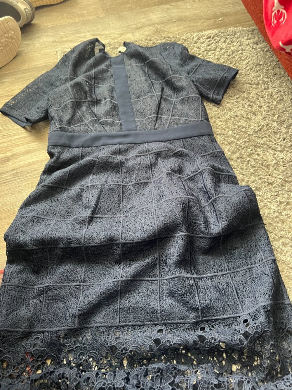 Whistles short sleeve navy dress size 10 - Picture 3 of 8